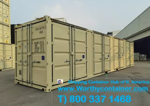 Open Side (OS) - 40' HC - New/One Trip - Shipping Container - Boston, MA