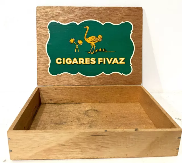ANCIENNE BOÎTE À Cigare En Bois Fivazv collection du Fumeur EUR 10,00 -  PicClick FR