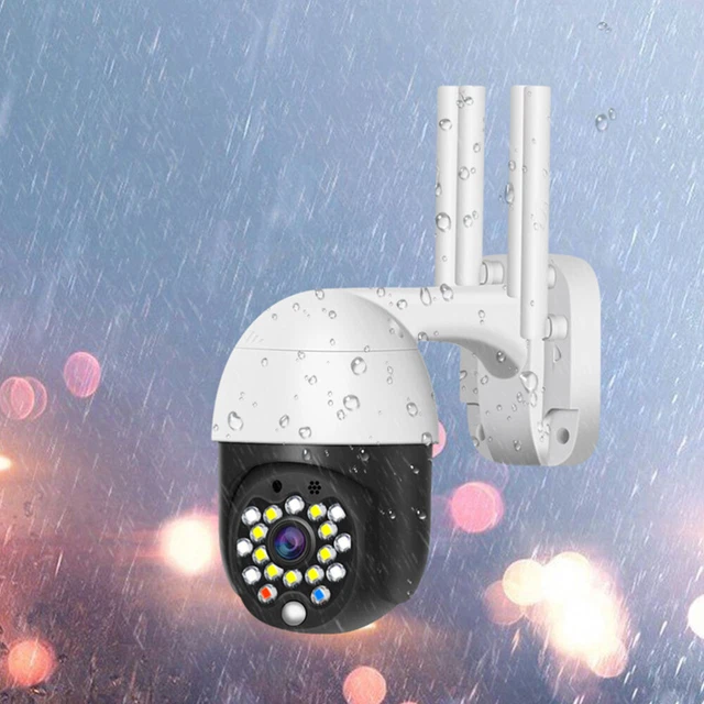 Caméra dôme extérieure Wifi 1080P, Vision nocturne IR, Machine à boule rotative