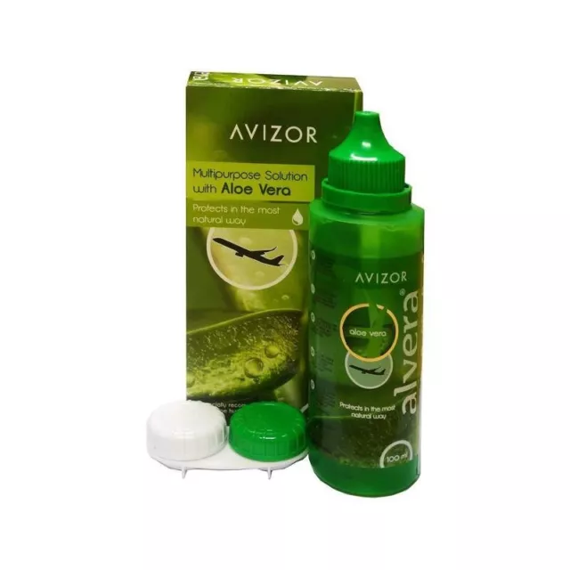 Contact Lens Solution with Aloe Vera - Avizor Alvera Multipurpose Solution 100ml 3