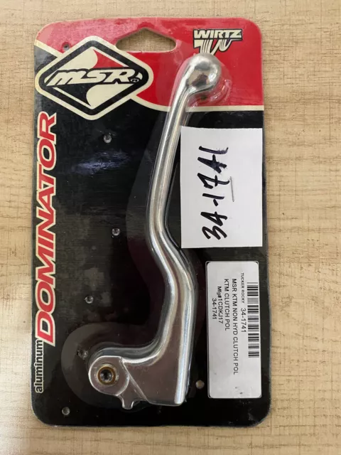 NOS MSR KTM Clutch Lever Aluminum Dominator Part # 34-1741 Non HYD - NEW