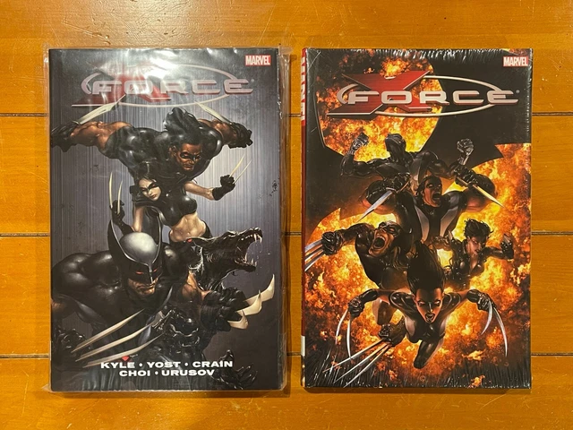 X-FORCE, VOL. 1 and 2 by Kyle & Yost - oversized hardcover lot