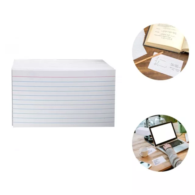 200 Sheets Ruled Index  Small Smooth Writing Office Stationery Notepad