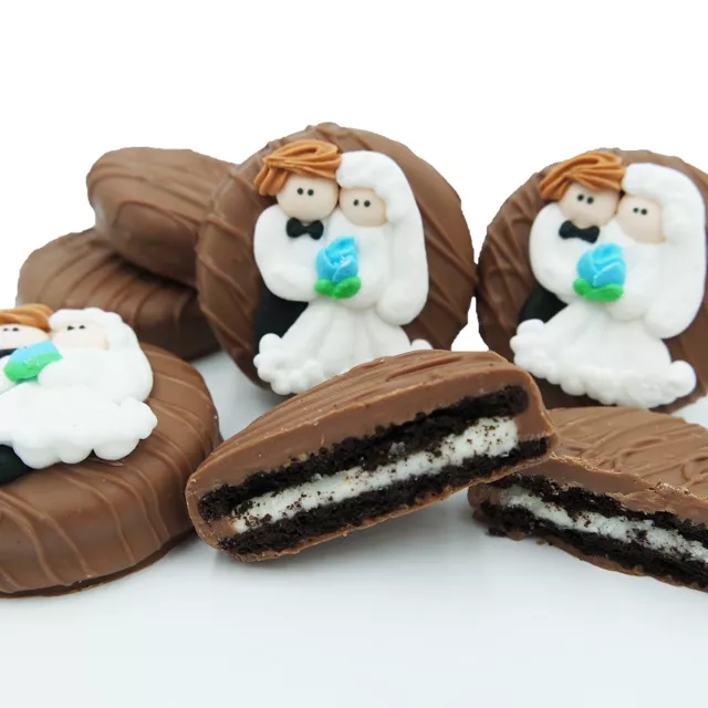 Philadelphia Candies Wedding Bride and Groom Milk Chocolate OREO® Cookies Gift