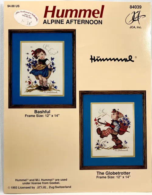 JCA Hummel 1993 Alpine Afternoon 84039 libro de patrones de punto de cruz contado 13199