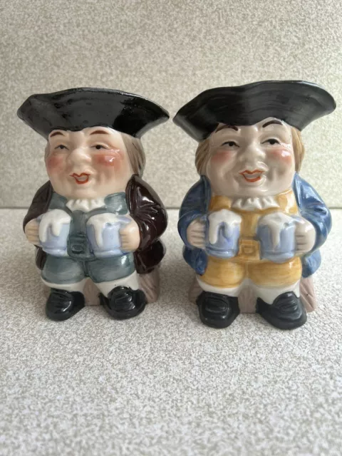 Vintage Toby Mugs  from Leonardo Collection Fine Porcelain Foreign Holding Beer