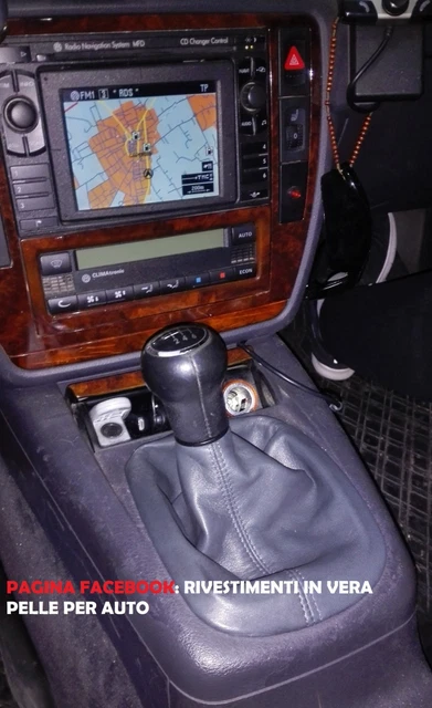 Cuffia In Pelle Sintetica Per Leva Cambio VW Passat B5/B5.5 (1996-2005) - Nero - AERZETIX - Foto 2