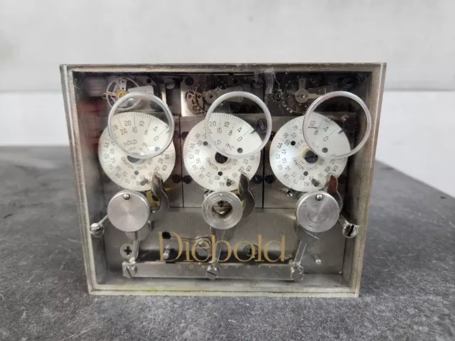 Antique Diebold Safe & Lock Co. Bank Vault Timelock Type Triple 3 Movement