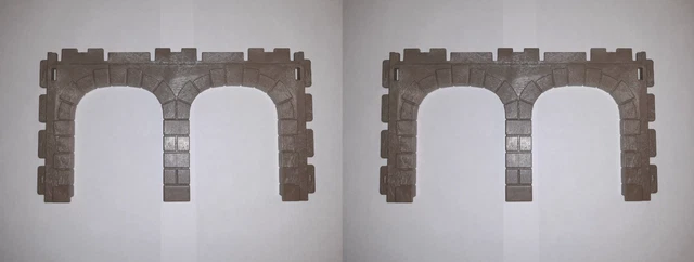 Playmobil Arche Double Musée Gare Médiéval Vintage 1900 3449 4300 6307 BON ÉTAT