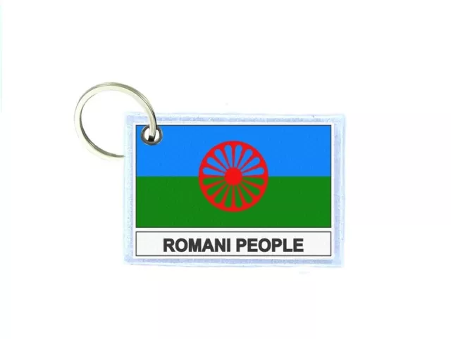 Schlusselring schlusselanhanger gedruckt Flaggen flagge fahne roma rom sinthi