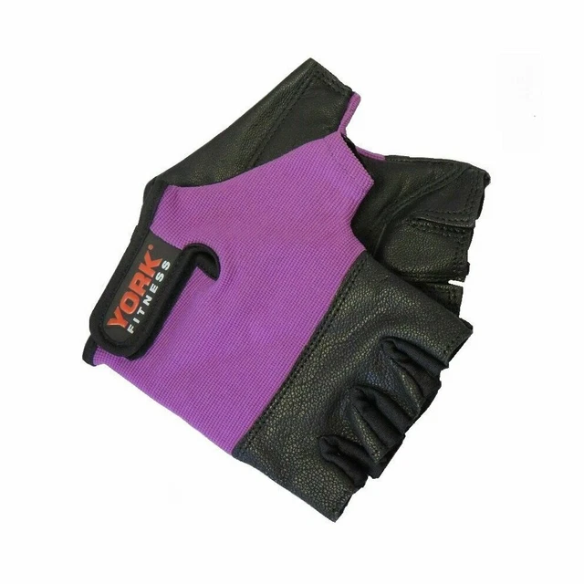 York Ladies Leather Weight Lifting Gloves Women Gym Exercise Fitness Workout