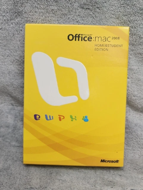Microsoft Office 2008 Home & Student Edition for Mac w/ 3 Product Keys