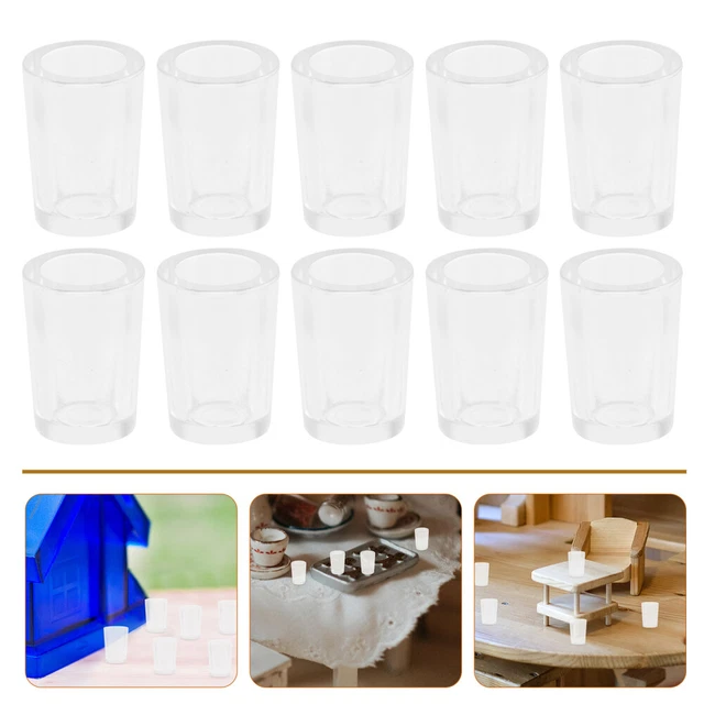20 Pcs Miniature Water Cups Dollhouse Kitchen Accessories Beer Mugs Child