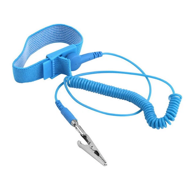 QUARKZMAN ESD Anti Statique Mise Terre Prise L Formé ESD massee Prise Connecteur 4 Trou pour Poignet Sangle Mise Terre