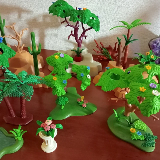 Grand Lot Végétation et Nature Playmobil - Arbres, Feuilles