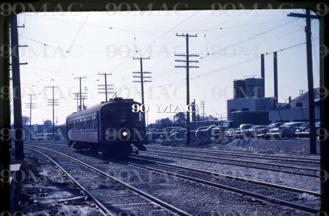 LAMTA-PERY. Blimp Trolley #1537. Los Angeles (CA). Original Slide 1960.