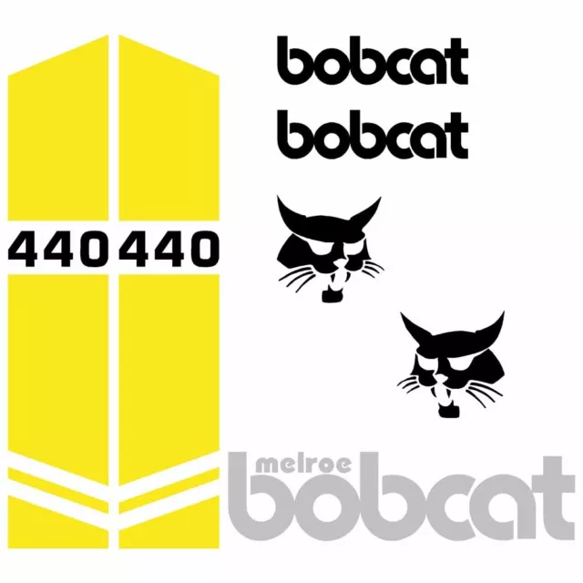 Bobcat 440 443 443B DECALS Stickers Skid Steer loader New Repro decal Kit