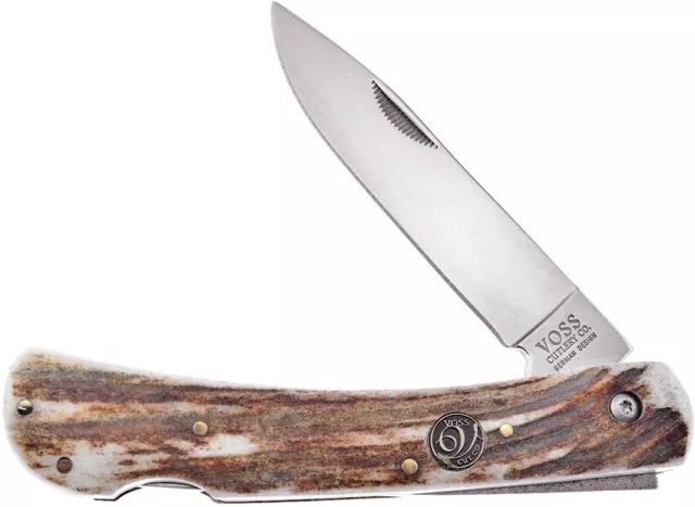 Frost Cutlery Dirt Buster Stag EDC Folding Knife Pocket Folder - VC-111DS