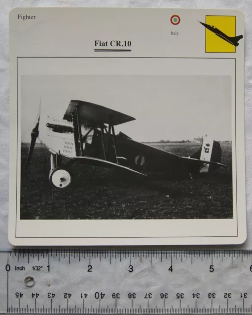 Fiat CR.10 - Italy - Fighter - Collectors Club Card