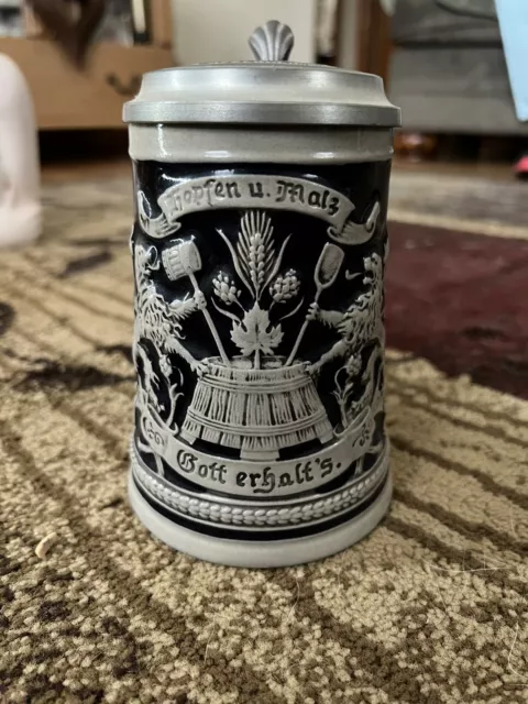 Vintage Original Gerz Gerzit German Beer Stein
