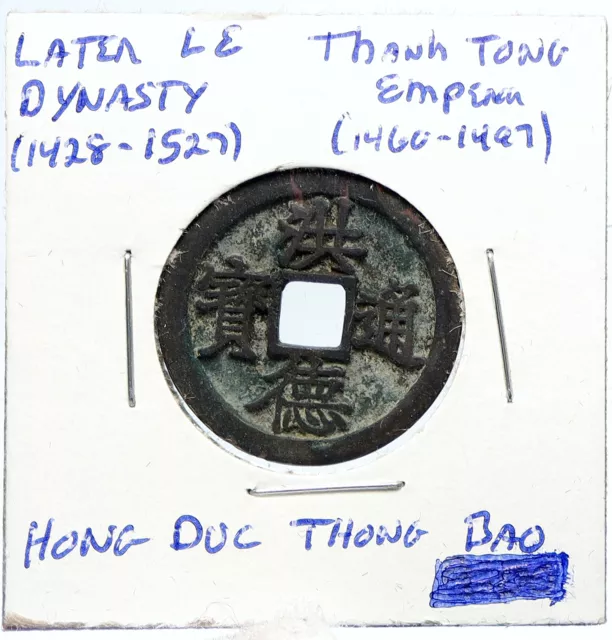 1460-97 VIETNAM Later Le Dynasty THANH TONG Hong Duc Thong Bao Cash Coin i100058