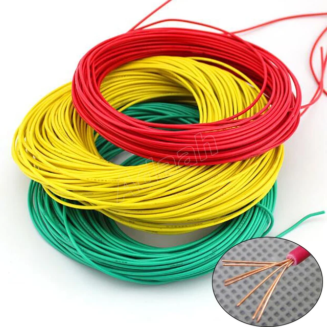 Ø2mm Flexible Electric Wire Cable Copper 7 Core Stranded RC Model Hook Up Wire