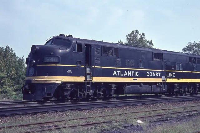 Original Slide ACL Atlantic Coast Line E7A #540 - Selma NC 1966