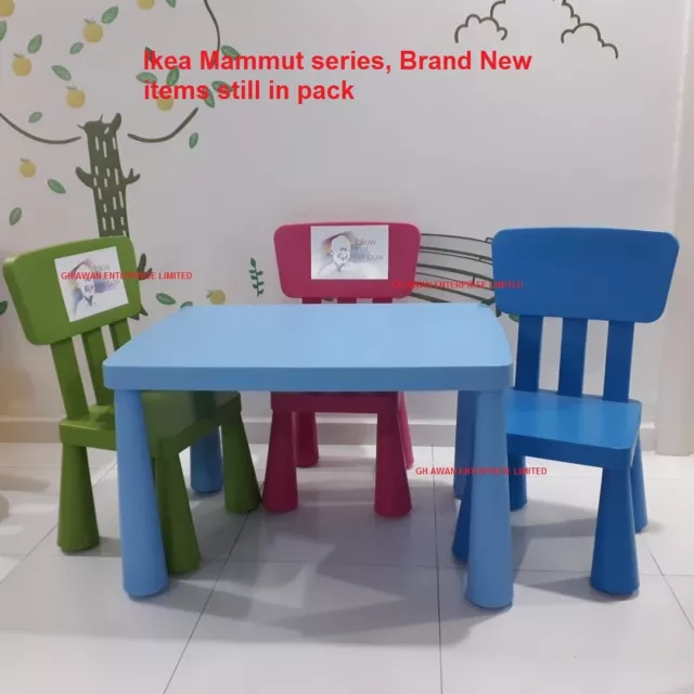 Ikea Mammut Children's Plastic Chairs,Tables & Stools in/outdoor,Many Colours