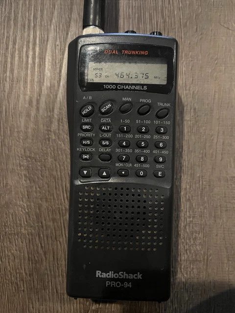 Scanner Portable Radio Shack Pro 404 - 200 Canaux - Avec Manuel - Bon État