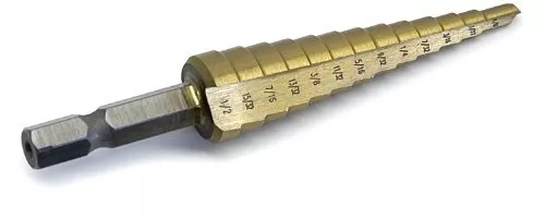 Titan Tools 1/8 in. to 1/2 in. #1 Step Drill Bit (16501)