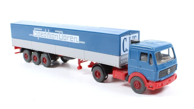 H0 WIKING 24515 Mercedes Benz Sattelschlepper Pritsche/Plane