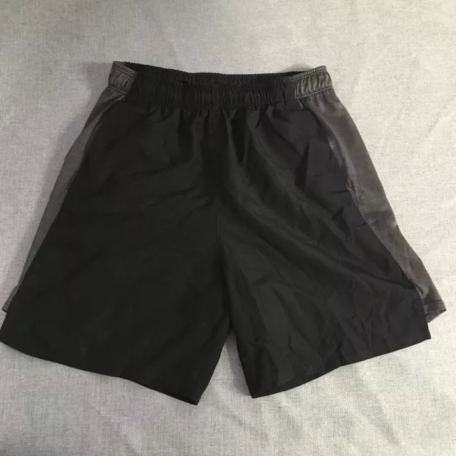 Nike Kids Boys Shorts Youth Size M Black Grey Elastic Waist Dri-Fit Pockets