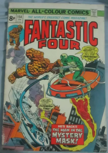 Fantastic Four, comic book, vol. 1, no. 154, January 1975