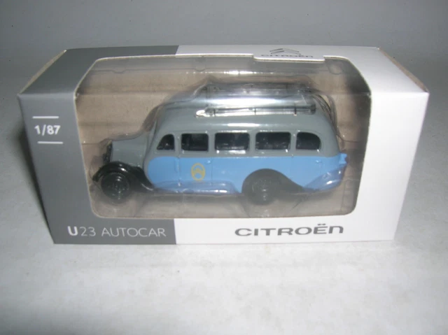 Modèle Réduit Norev Autocar Citroën U23 1947 Jaune Et Gris - Échelle HO 1/87 - Neuf