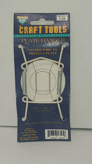 Colgadores de placas recubiertos de alambre recubierto Nicole Craft Tools de 5"" x 7