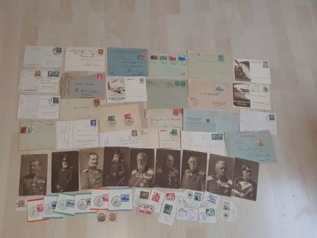 Deutsches Reich Sammlung Briefe Postkarten und Briefabschnitte