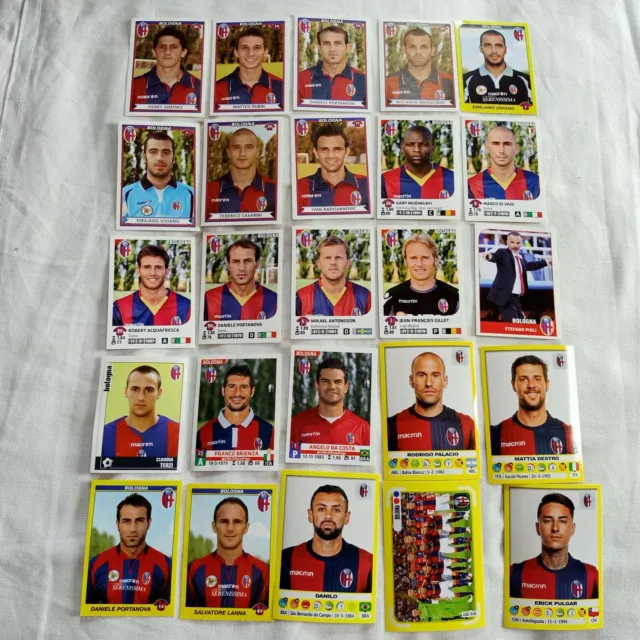 Figurine Album Calciatori Panini BOLOGNA lotto 25 pz. tutti diversi per tematica