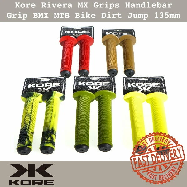 Kore Rivera MX Grips Bicycle Bike Handlebar Grip BMX MTB Dirt Jump 135mm