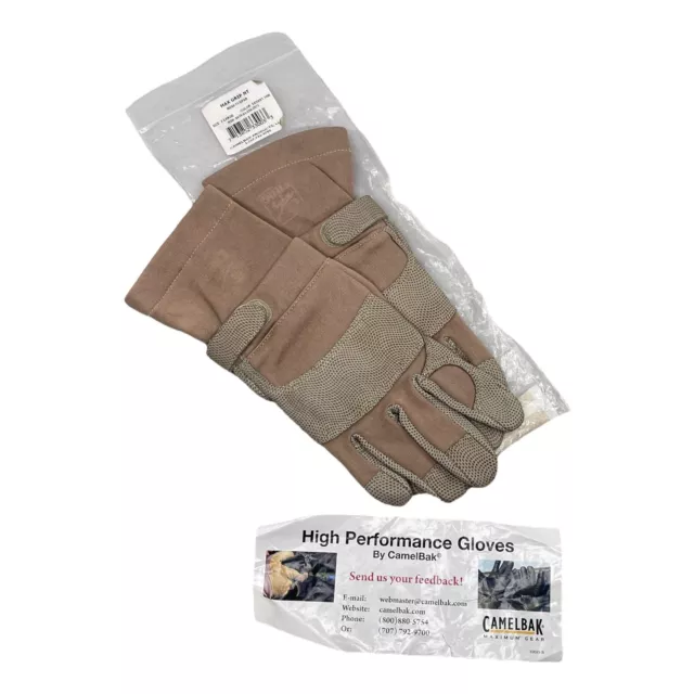 USMC Camelbak Max Grip NT FROG Gloves Flame Resistant Combat Desert Tan X-Large