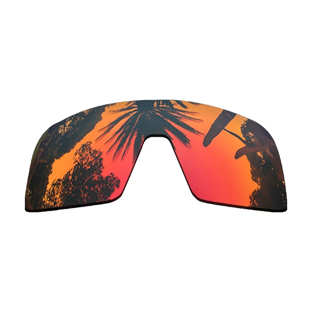 ORANGE RED MIRRORED Replacement Lenses forOakley Radar XL Sunglasses