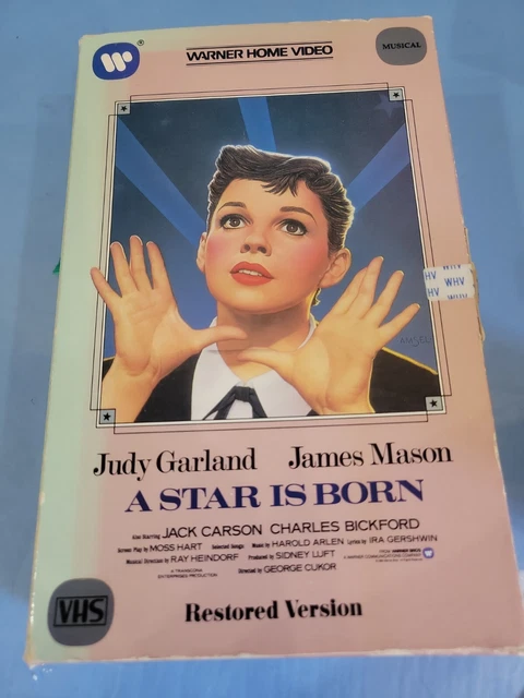 A STAR IS Born VHS (1954) Big Box Extremely rare Open Gate box Restored