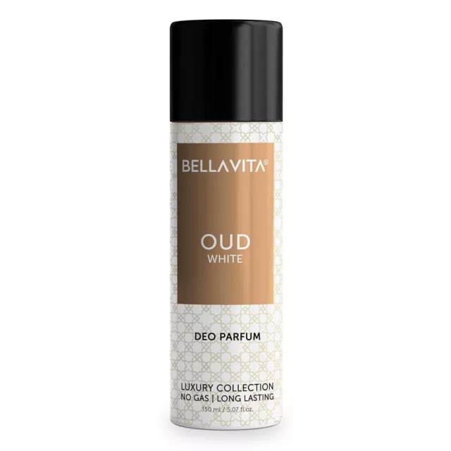 Bellavita Oud de Luxe Collection No Gas Long Dure Deo Corps Parfum pour Hommes