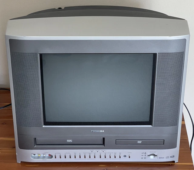 Toshiba MW14F51 14” CRT TV VCR VHS DVD Combo Retro Gaming Card Slot