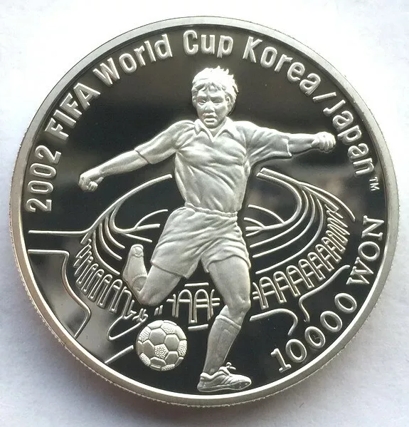 South Korea 2002 World Cup 10000 Won 1oz Silver Coin,Proof-C