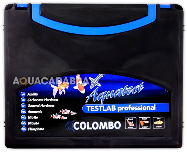 Colombo AquaTest Test Lab Professional Pond/Fresh/Marine Test Kit Advanced Fish