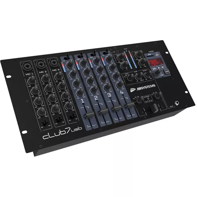 DJ-Mixer JB Systems CLUB7-USB DJ Mixer Party Disco PA Mischpult NEU