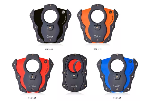 Tagliasigari Colibri Color Cut Doppia Ghigliottina Cigar Cutter Guillotine Ftz11