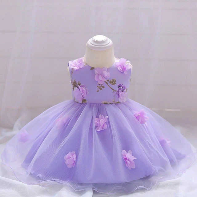 Handmade Newborn Baptism Dress Baby Girls Christening 1st Birthday Dress L1839