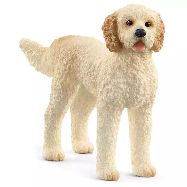 Schleich Farm World Goldendoodle Collectable Dog Toy Figure 13939 Ages 3+