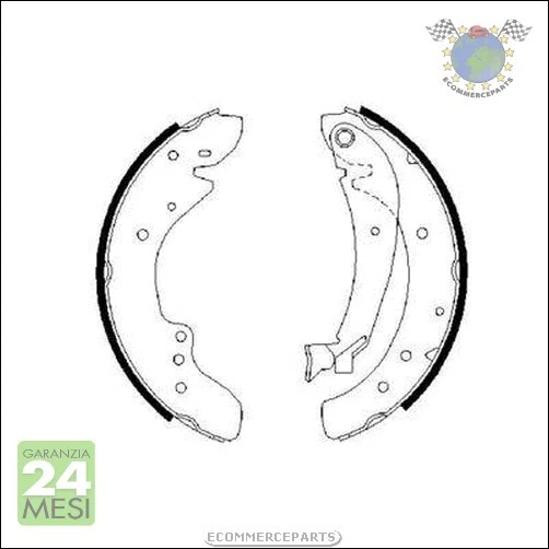 Kit Ganasce Freno Bosch per CITROEN JUMPER I FIAT DUCATO PEUGEOT BOXER P bu0